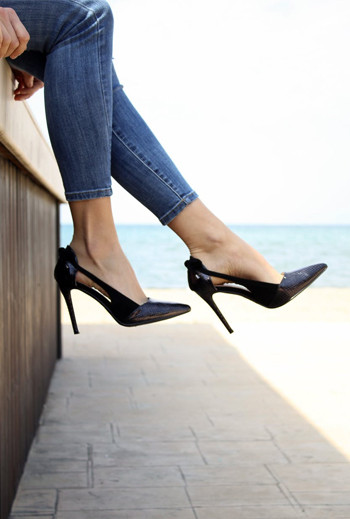 Women Beige Heels Sandal